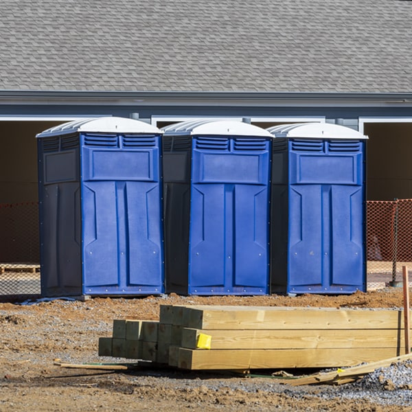 how often are the portable toilets cleaned and serviced during a rental period in Kendall Florida